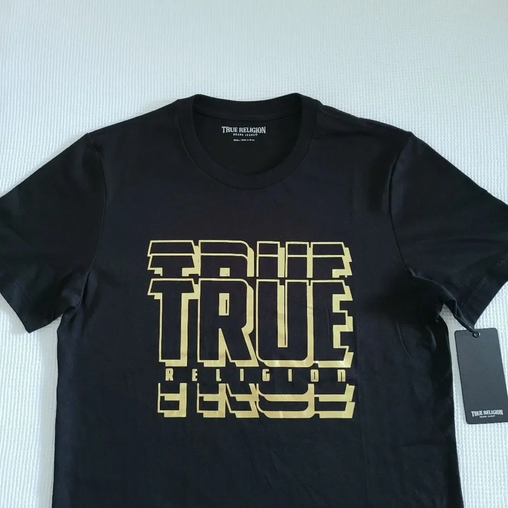 True Religion🙏 Black🖤 Graphic Logo Tee👕 - NWT